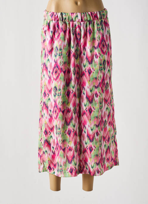 Pantacourt rose HAJO pour femme