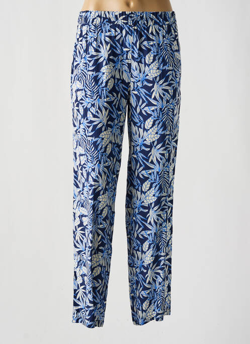 Pantalon droit bleu HAJO pour femme