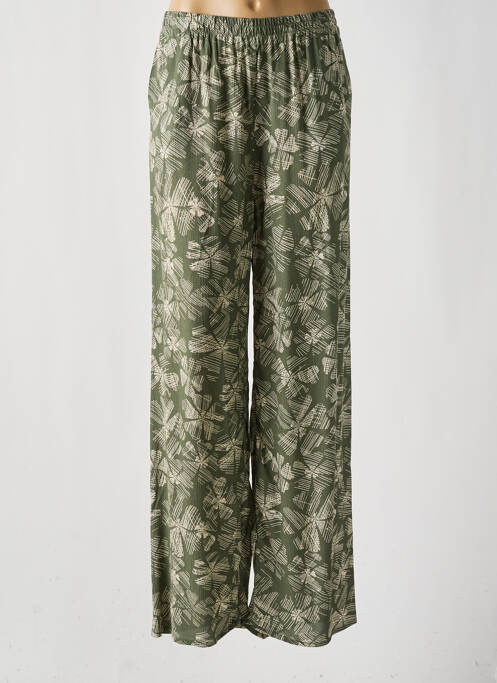 Pantalon droit vert JULIE GUERLANDE pour femme