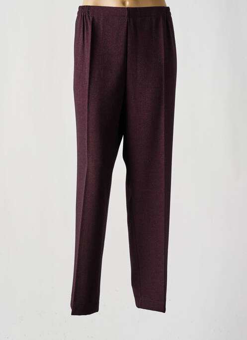 Pantalon droit violet GEVANA pour femme
