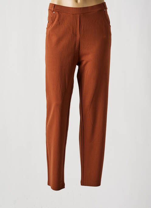 Pantalon slim marron HAJO pour femme