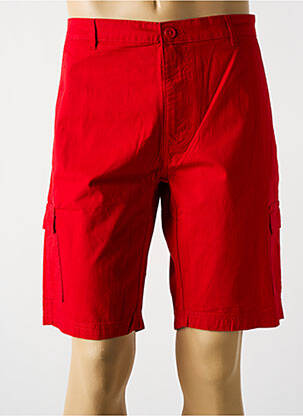 Bermuda coupe droite rouge HAJO homme