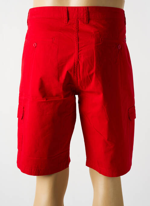 Bermuda coupe droite rouge HAJO homme