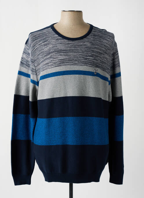 Pull bleu HAJO pour homme