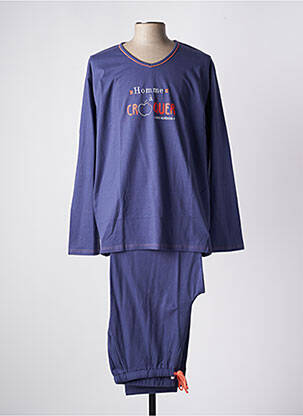Pyjama col v violet ROSE POMME homme