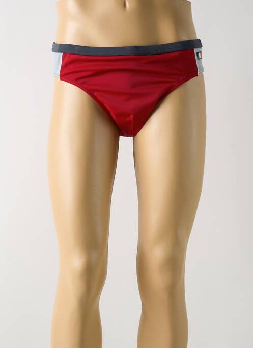 Slip de bain effet matière satinée rouge TRIUMPH homme