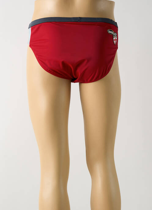 Slip de bain effet matière satinée rouge TRIUMPH homme