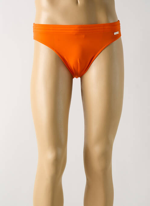 Slip de bain effet matière satinée orange TRIUMPH homme