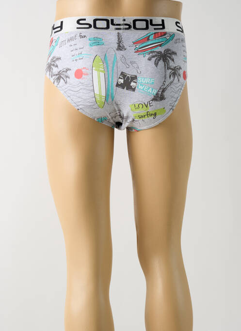 Slip gris SOY pour homme