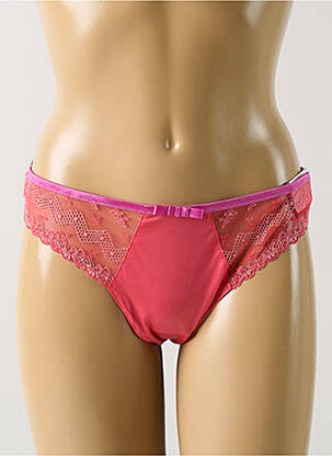 Tanga tissage satiné rose MARIE JO femme