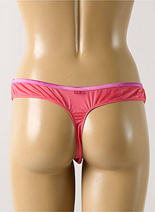 Tanga tissage satiné rose MARIE JO femme