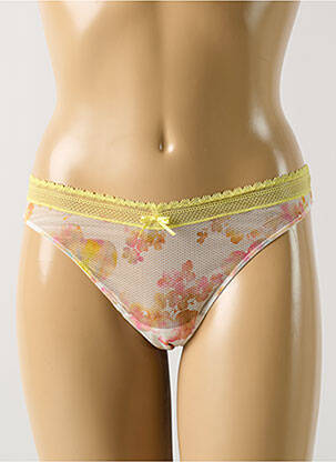 Tanga stretch jaune MARIE JO femme