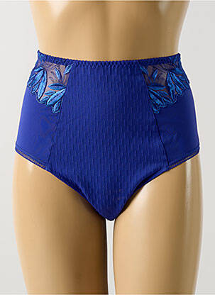 Culotte haute tissage satiné bleu PRIMADONNA femme
