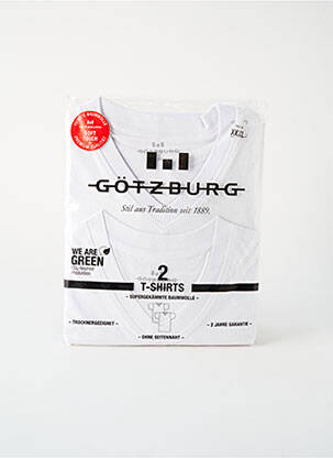 T-shirt blanc GÖTZBURG pour homme