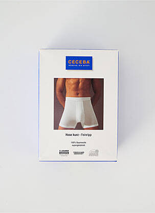 Boxer stretch blanc CECEBA homme