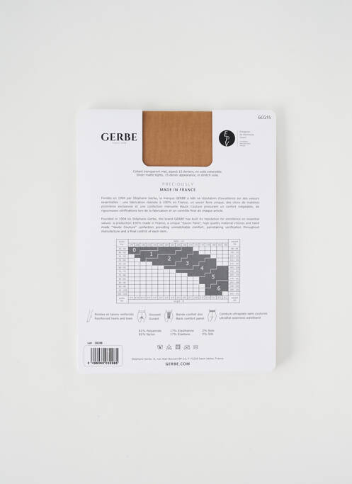 Collants chair GERBE femme