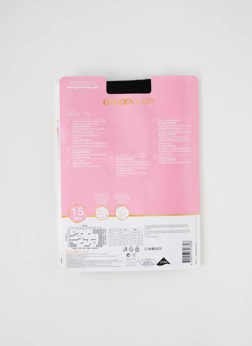 Collants noir GOLDEN LADY pour femme