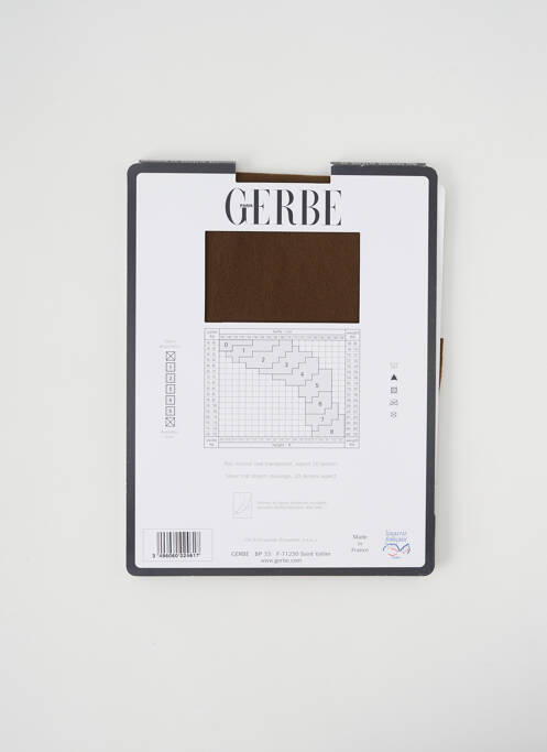 Bas marron GERBE pour femme