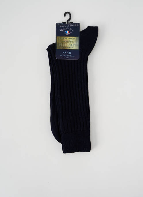 Chaussettes bleu PERRIN pour unisexe