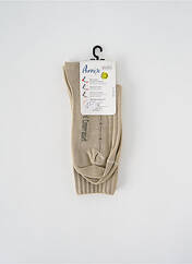 Chaussettes beige PERRIN pour homme seconde vue