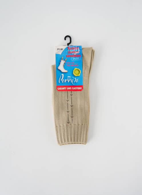 Chaussettes beige PERRIN pour homme