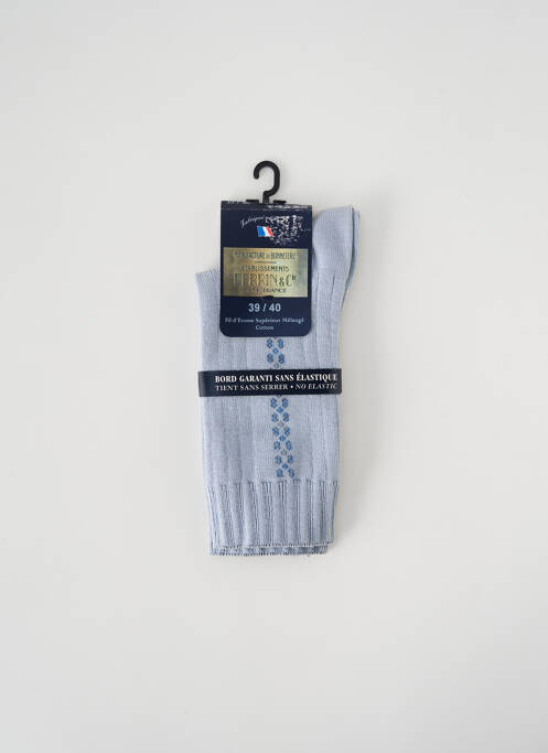 Chaussettes bleu PERRIN pour homme