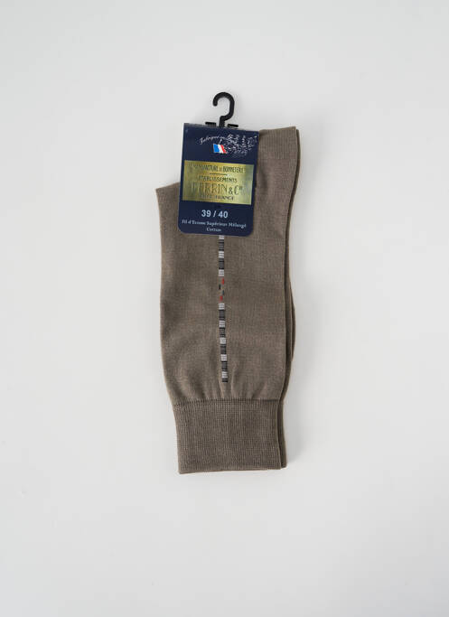 Chaussettes vert PERRIN pour homme