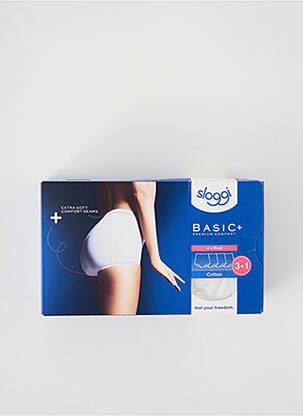 Culotte haute stretch blanc SLOGGI femme