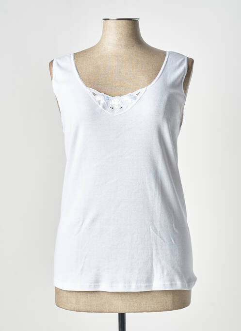 Top/Caraco blanc ACHEL pour femme