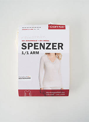 Top/Caraco beige CON-TA pour femme