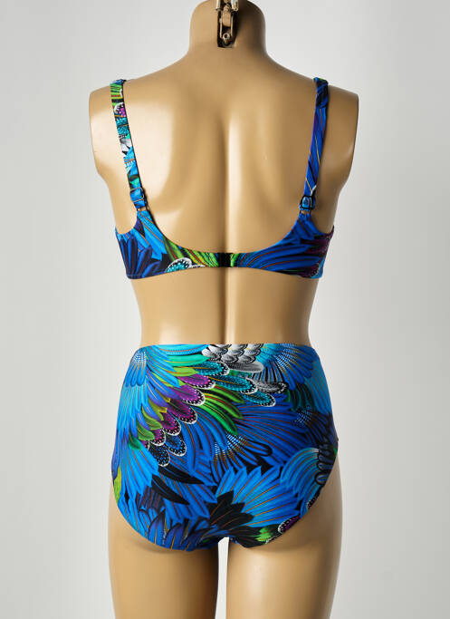 Maillot de bain 2 pièces stretch haut soutien-gorge balconnet bleu ANITA femme