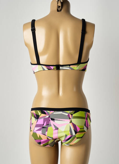 Maillot de bain 2 pièces stretch haut soutien-gorge moulé vert ANITA femme