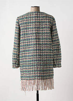 Manteau long coupe cintrée sans capuche vert THE KORNER femme