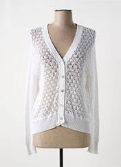 Gilet manches longues blanc JUNIE pour femme seconde vue