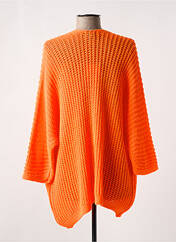 Gilet manches longues orange MADE IN ITALY pour femme seconde vue
