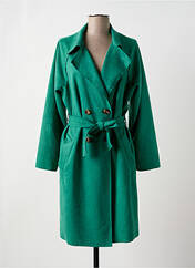 Manteau long vert VANNY pour femme seconde vue