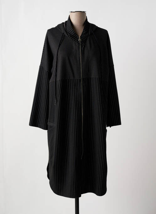 Manteau long a capuche a capuche noir ALAIN MURATI femme