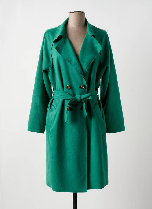 Manteau long vert VANNY pour femme