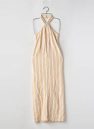 Robe longue sans manche sans manche jaune ZARA femme