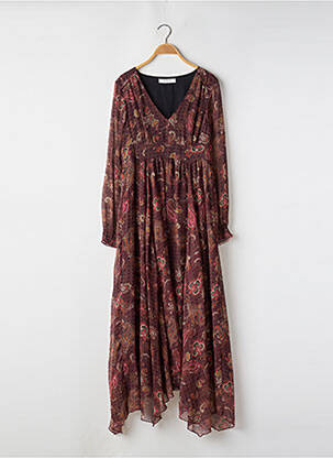 Robe longue manches longues manches longues violet PROMOD femme