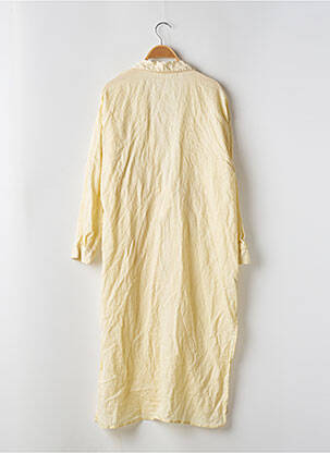 Veste casual manches longues jaune MANGO femme