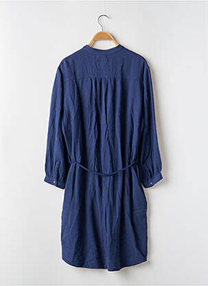 Robe mi-longue manches longues manches longues bleu PALEM femme