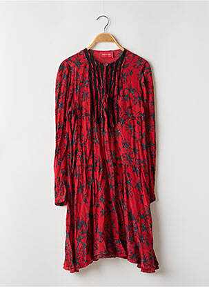 Robe mi-longue coupe évasée manches longues rouge ZADIG & VOLTAIRE femme