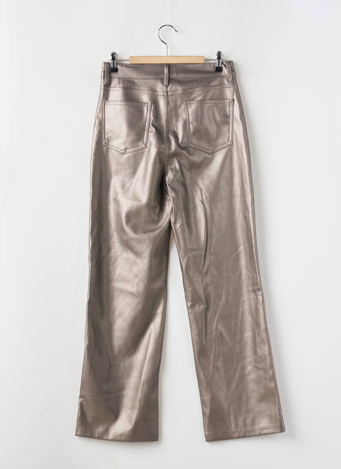 Pantalon droit taille haute taille haute gris ORAIJE femme