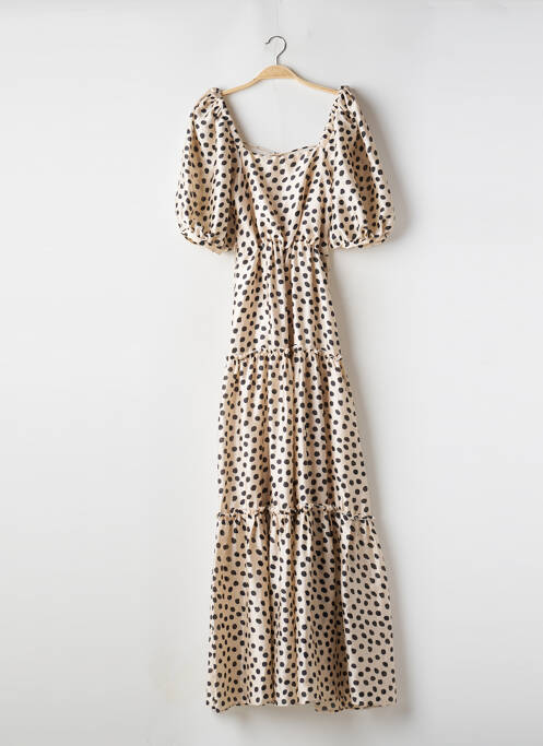 Robe longue beige MNG pour femme