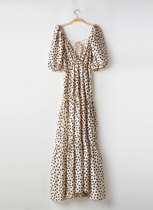 Robe longue beige MNG pour femme