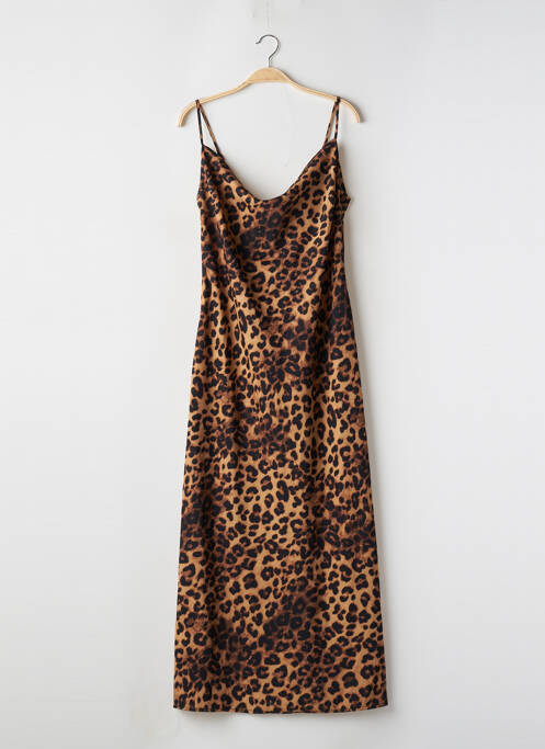 Robe longue marron SANS MARQUE pour femme
