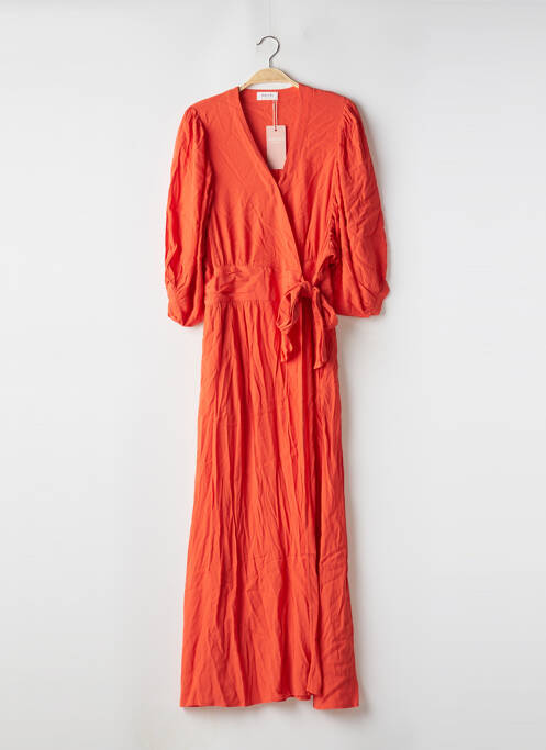 Robe longue orange PALEM pour femme