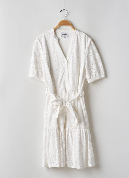 Robe mi-longue blanc LEO & UGO pour femme