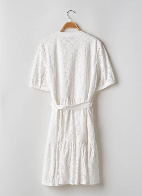 Robe mi-longue blanc LEO & UGO pour femme